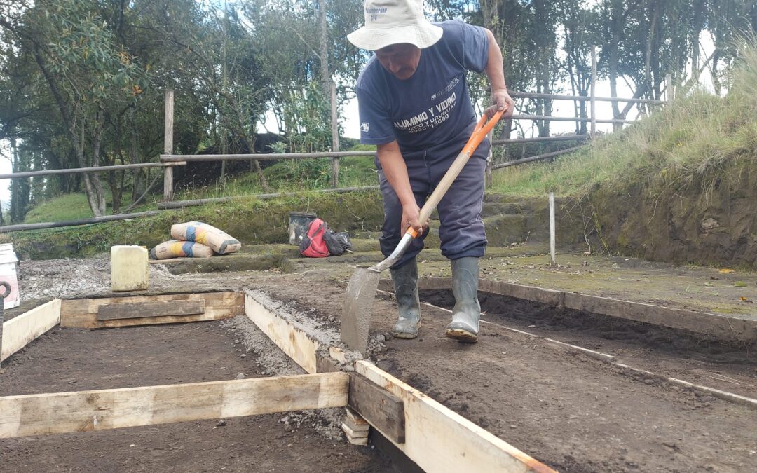 Encofrado de las camas